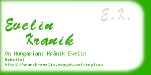 evelin kranik business card